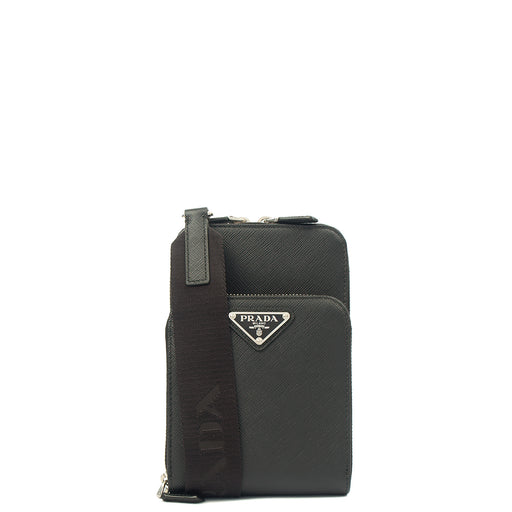 Picture of Prada Cross Body Crossbody in Black, Saffiano Leather