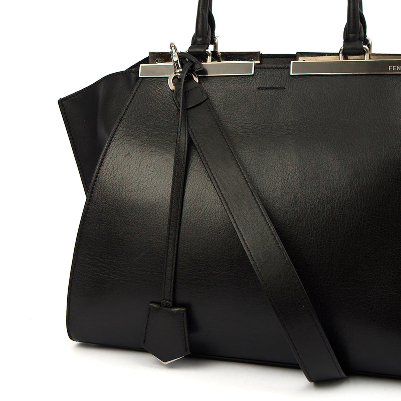 Picture of Fendi Tote 3 Jours - Medium in Black, Leather