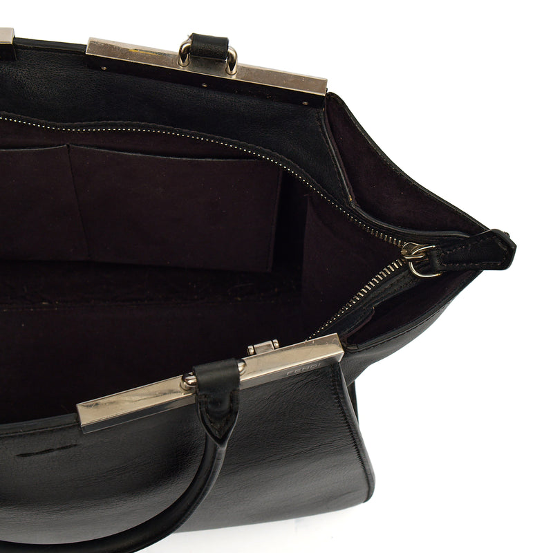Picture of Fendi Tote 3 Jours - Medium in Black, Leather