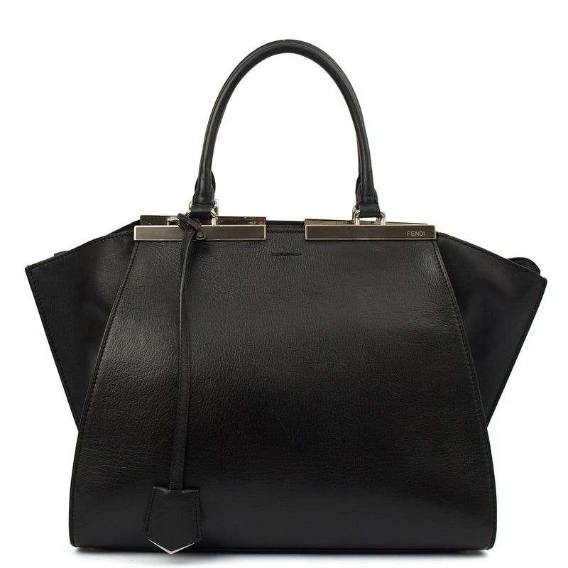 Picture of Fendi Tote 3 Jours - Medium in Black, Leather