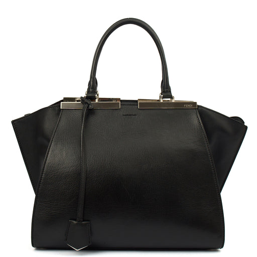 Picture of Fendi Tote 3 Jours - Medium in Black, Leather