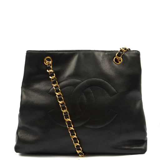 Picture of Chanel Tote Vintage Tote in Black, Lambskin Leather