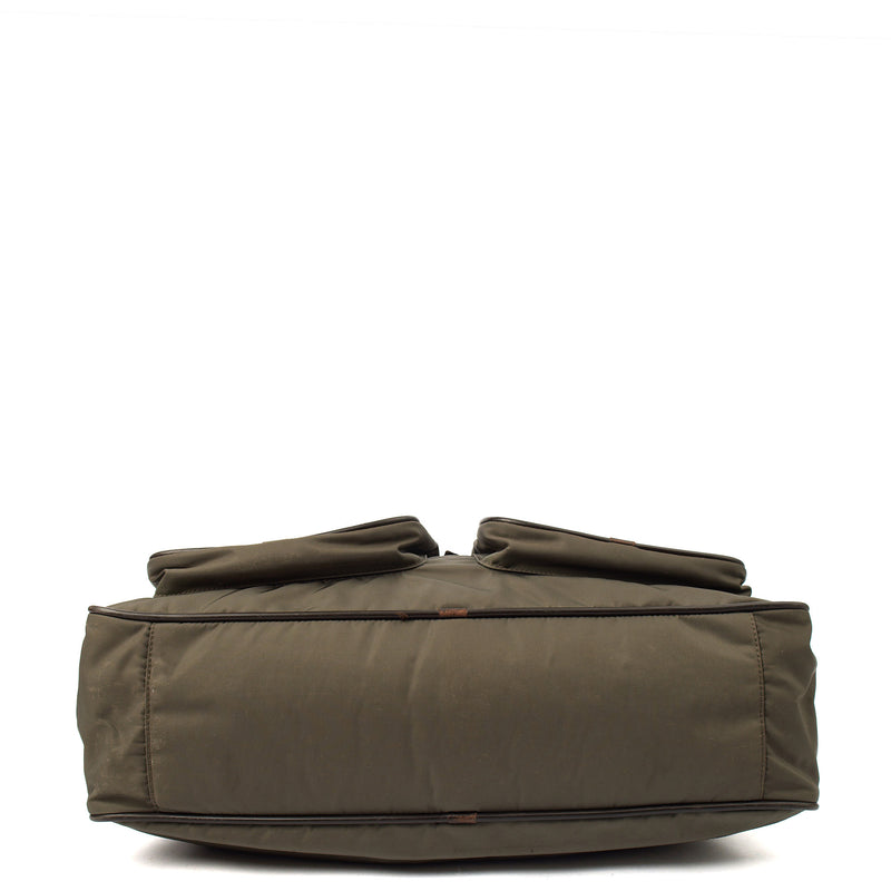 Picture of Prada Cross Body Nylon Messenger in Grey, Nylon