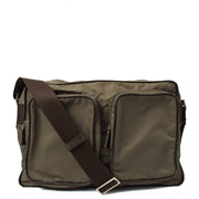 Picture of Prada Cross Body Nylon Messenger in Grey, Nylon