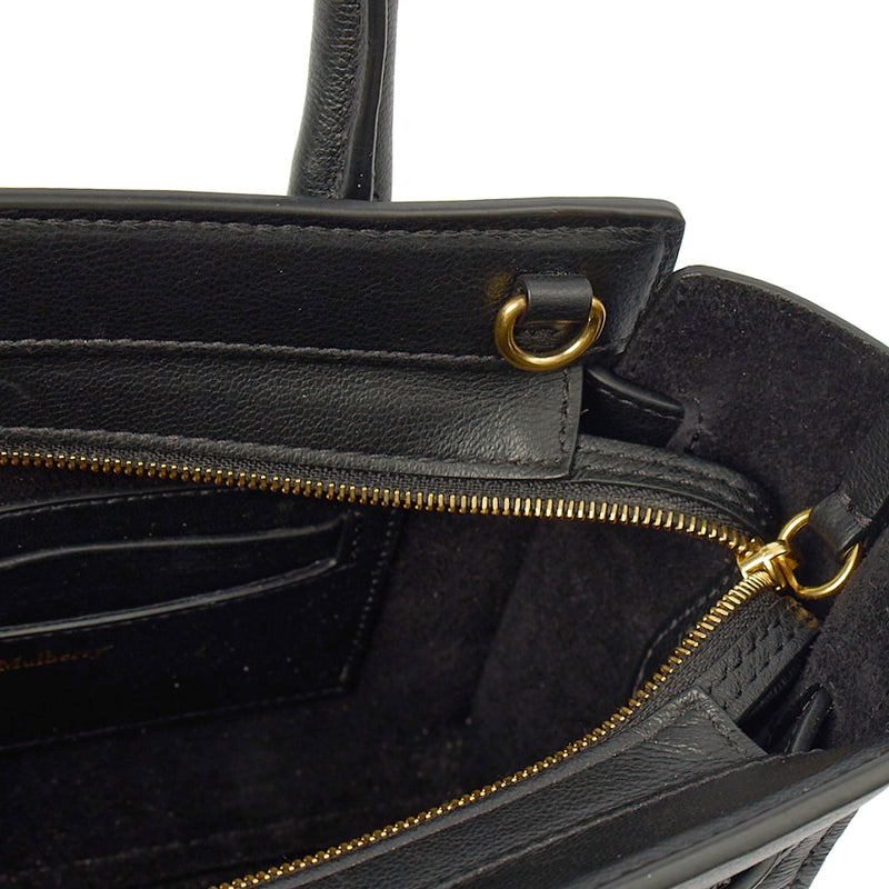 Picture of Mulberry Mini Bag Zipped Bayswater - Mini in Black, Leather
