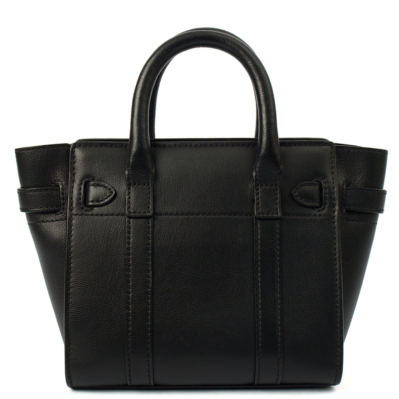 Picture of Mulberry Mini Bag Zipped Bayswater - Mini in Black, Leather