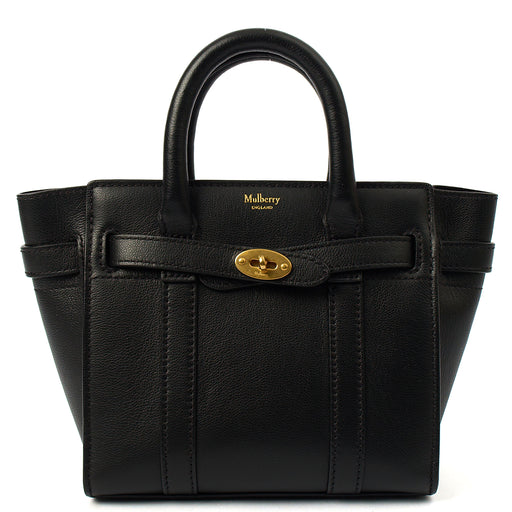 Picture of Mulberry Mini Bag Zipped Bayswater - Mini in Black, Leather