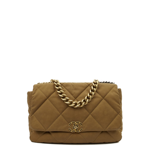 Picture of Chanel Tote Chanel 19 Large in Brown, Fabric