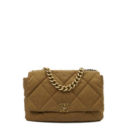 Picture of Chanel Tote Chanel 19 Large in Brown, Fabric