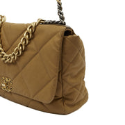 Picture of Chanel Tote Chanel 19 Large in Brown, Fabric