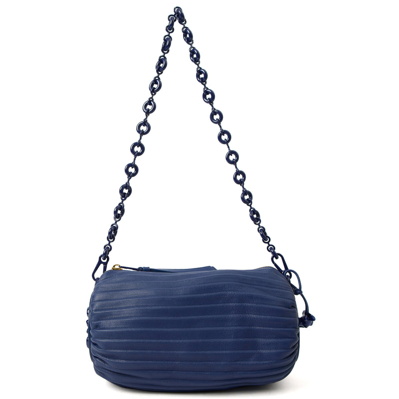Picture of Loewe Cross Body Zip Pouch in Blue, Leather