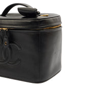Picture of Chanel Top Handle Vanity Case in Black, Caviar Leather