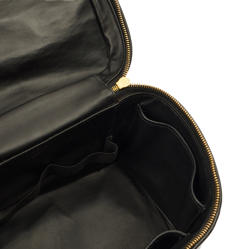 Picture of Chanel Top Handle Vanity Case in Black, Caviar Leather