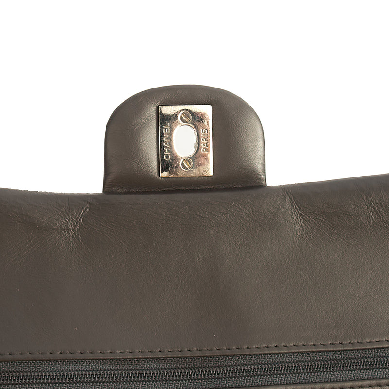 Picture of Chanel Shoulder Bag Classic Double Flap - Medium in Grey, Patent Leather