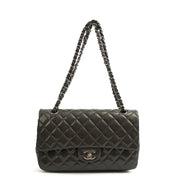 Picture of Chanel Shoulder Bag Classic Double Flap - Medium in Grey, Patent Leather
