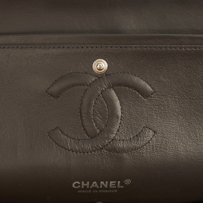 Picture of Chanel Shoulder Bag Classic Double Flap - Medium in Grey, Patent Leather