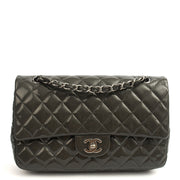 Picture of Chanel Shoulder Bag Classic Double Flap - Medium in Grey, Patent Leather