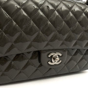 Picture of Chanel Shoulder Bag Classic Double Flap - Medium in Grey, Patent Leather
