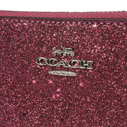 Picture of Coach Clutch Bow Wristlet in Purple, Leather