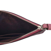 Picture of Coach Clutch Bow Wristlet in Purple, Leather