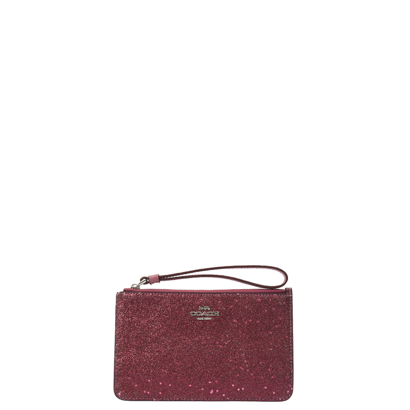Picture of Coach Clutch Bow Wristlet in Purple, Leather