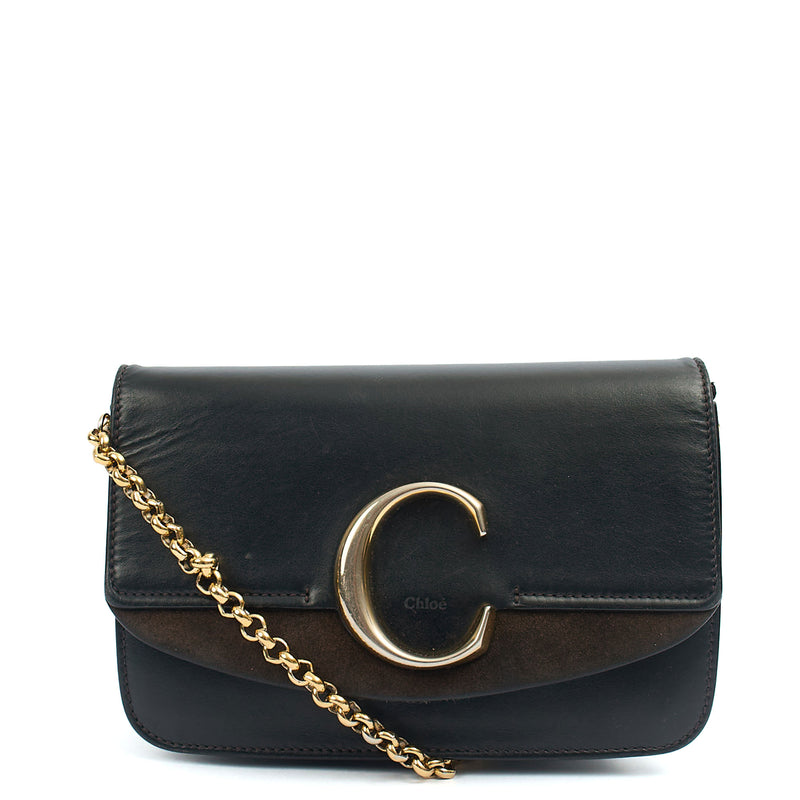 Picture of Chloe Cross Body Chloe C - Small in Black, Calfskin Leather