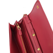 Picture of Prada Cross Body Wallet On Chain in Pink, Saffiano Leather