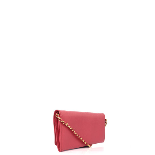 Picture of Prada Cross Body Wallet On Chain in Pink, Saffiano Leather