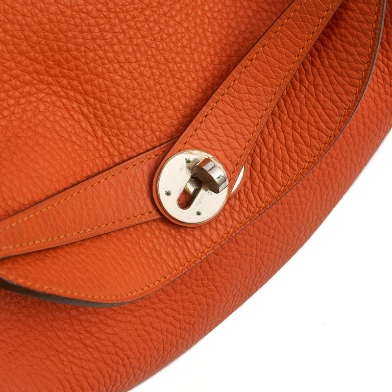 Picture of Hermes Tote Lindy 30 in Classic Orange, Togo Leather