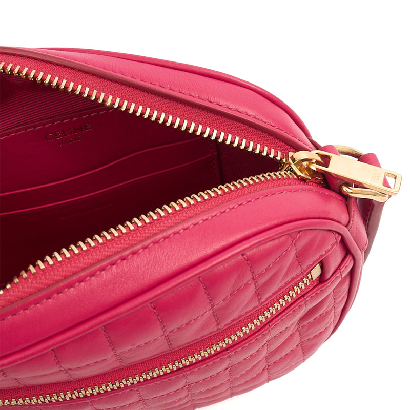 Picture of Celine Cross Body C Charm Clucth in Pink, Box Calfskin