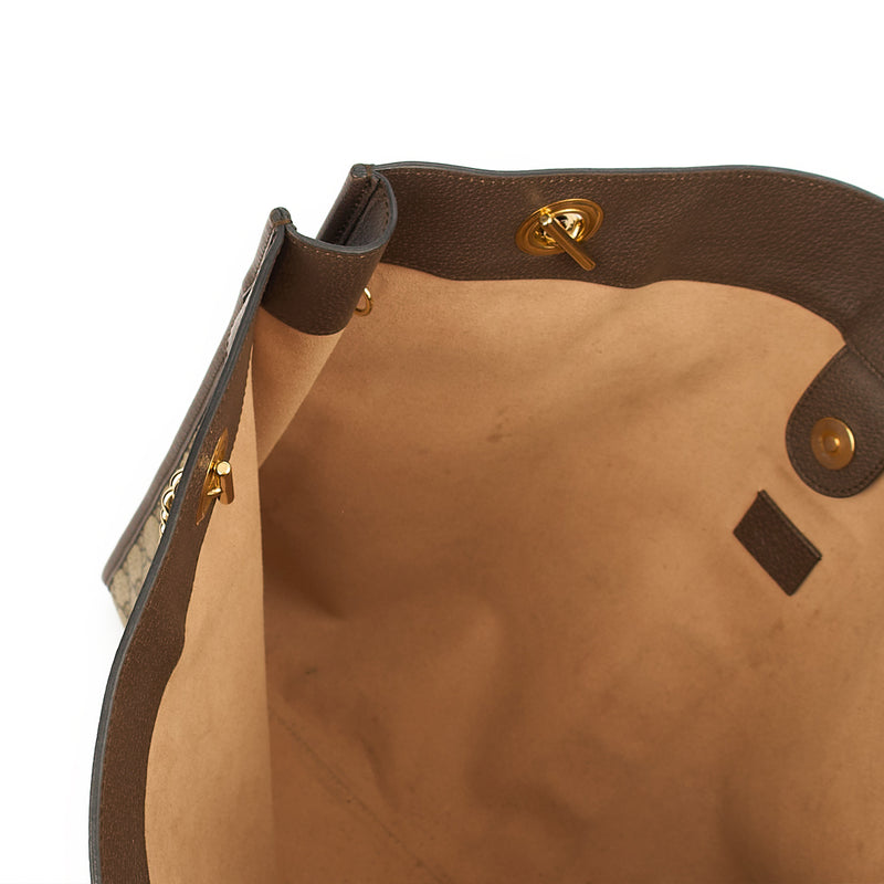 Picture of Gucci Tote Rajah Large Tote in Brown, Leather