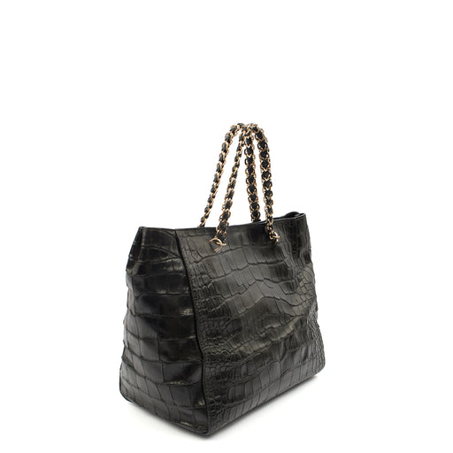 Picture of Mulberry Tote Cecily Tote in Black, Exotic Effect Leather