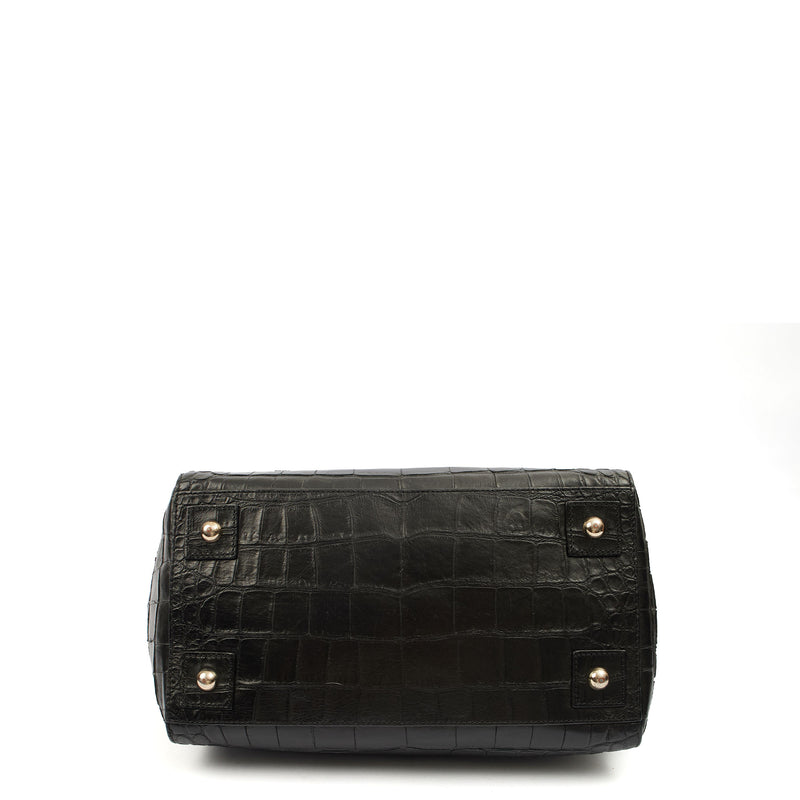 Picture of Mulberry Tote Cecily Tote in Black, Exotic Effect Leather