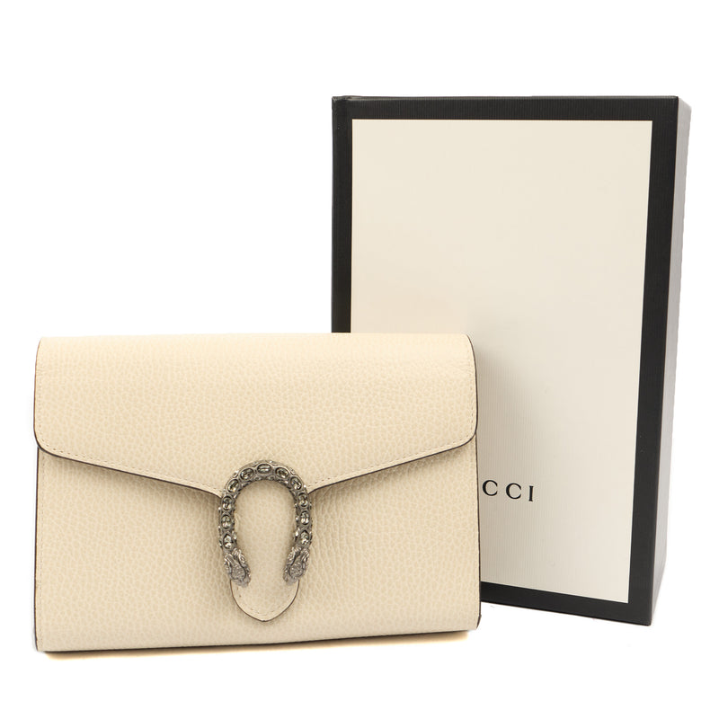 Picture of Gucci Cross Body Dionysus Chain Wallet in Cream, Leather