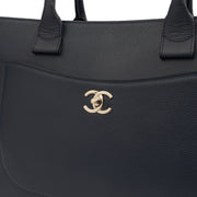 Picture of Chanel Tote Executive Shopper Tote in Blue, Calfskin Leather