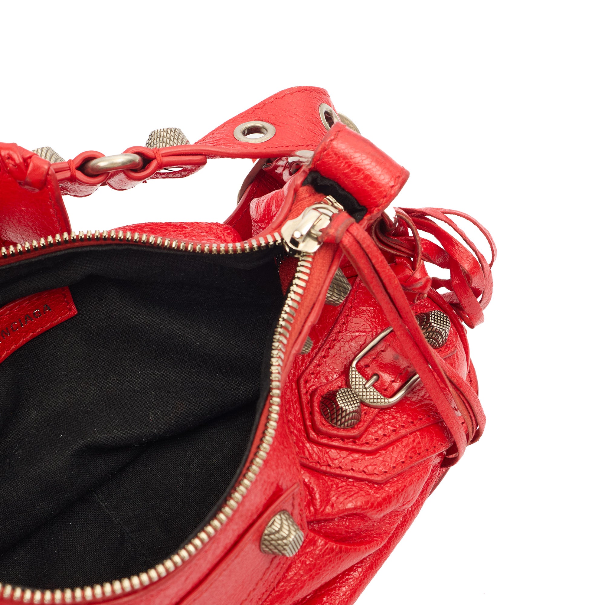 Balenciaga Cross Body Le Cagole XS in Red, Veau (Calfskin) | The