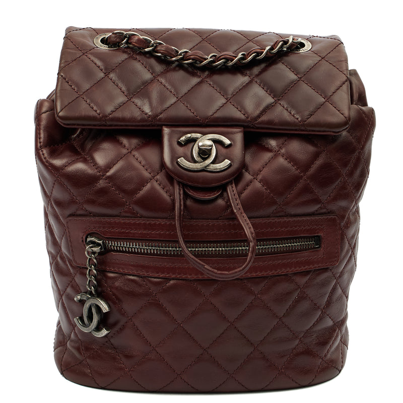 Picture of Chanel Backpack Backpack in Red, Calfskin Leather