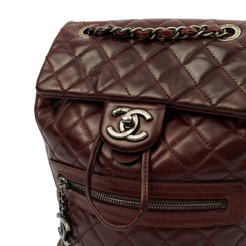 Picture of Chanel Backpack Backpack in Red, Calfskin Leather
