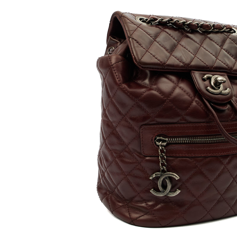 Picture of Chanel Backpack Backpack in Red, Calfskin Leather