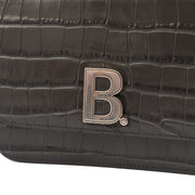 Picture of Balenciaga Cross Body B. Crossbody in Grey, Exotic Effect Leather
