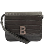 Picture of Balenciaga Cross Body B. Crossbody in Grey, Exotic Effect Leather