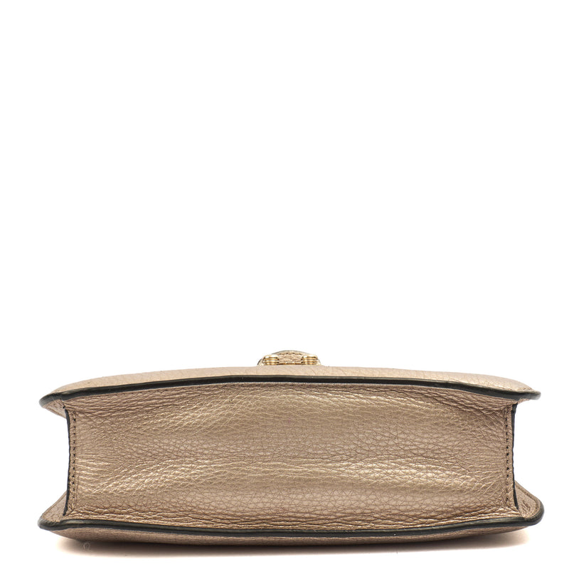 Picture of Valentino Shoulder Bag Glam Lock - Medium in Metallic, Calfskin