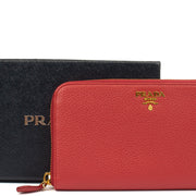 Picture of Prada Purse Wallet in Red, Leather