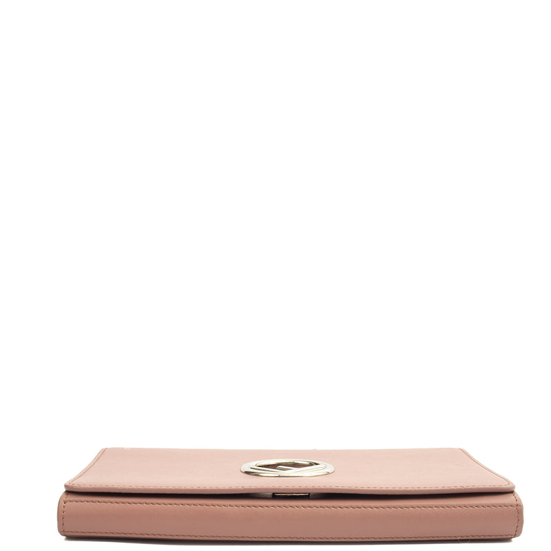 Picture of Fendi Cross Body Kan I F Wallet On Chain in Pink, Leather