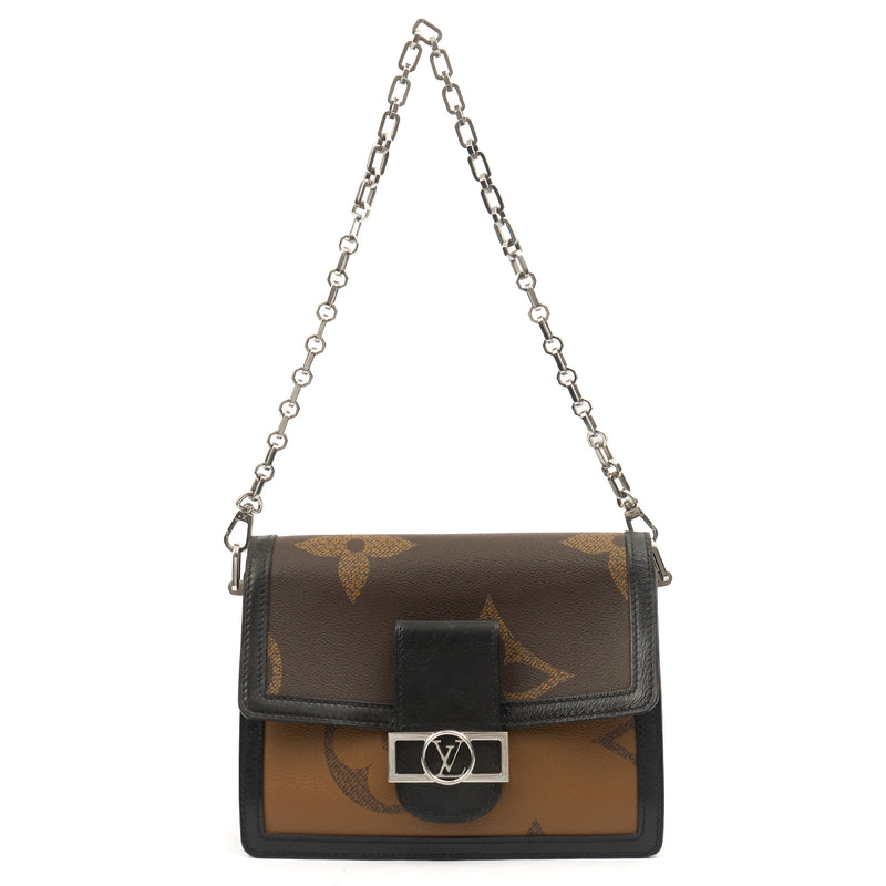Picture of Louis Vuitton Cross Body Dauphine MM Bag in Reverse Monogram, Canvas