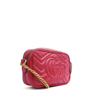 Picture of Gucci Cross Body Marmont Shoulder Bag - Small in Hibiscus Red, Leather