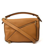 Picture of Loewe Cross Body Puzzle - Medium in Brown, Leather