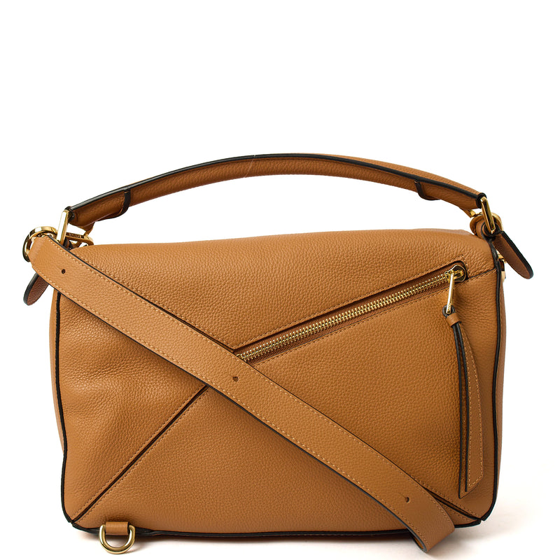 Picture of Loewe Cross Body Puzzle - Medium in Brown, Leather