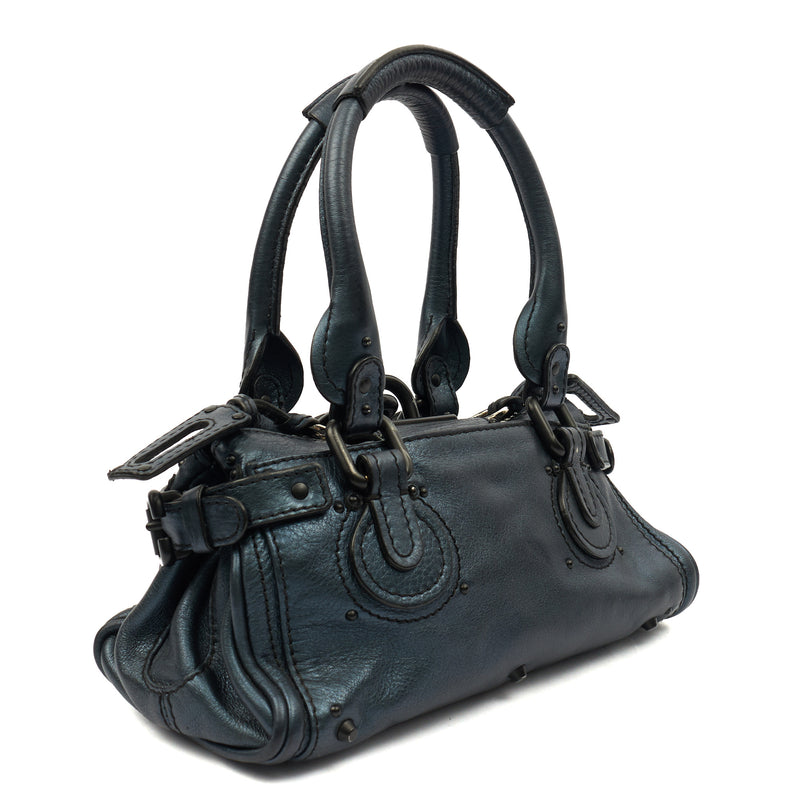 Picture of Chloe Shoulder Bag Paddington - Small in Metallic, Leather