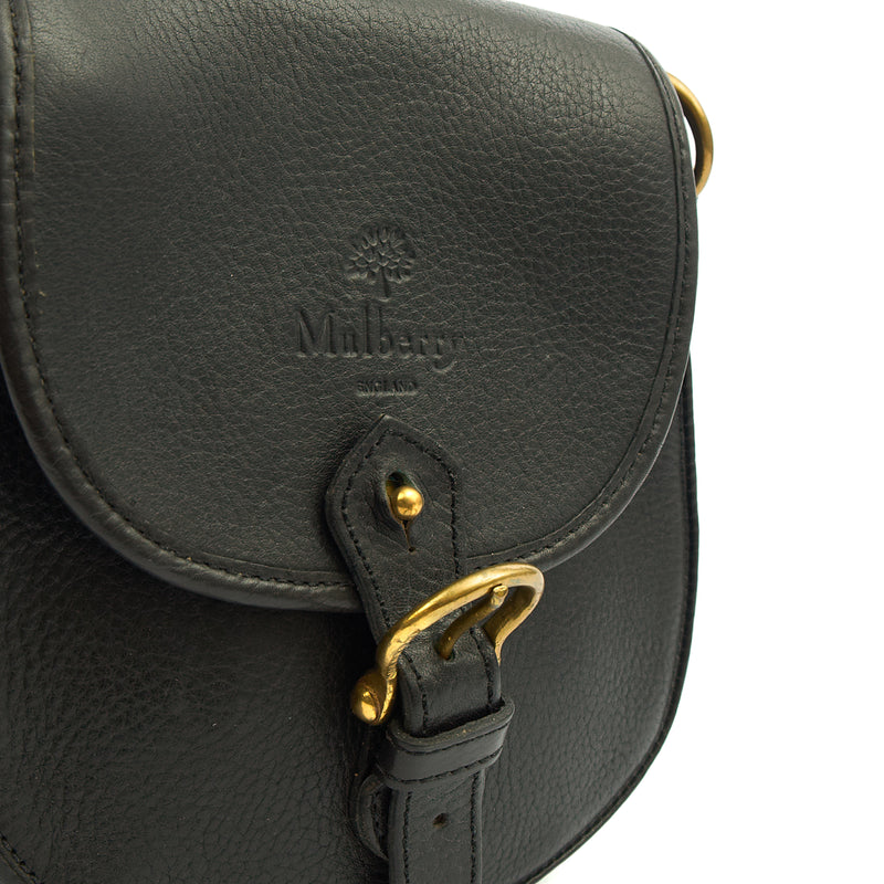 Picture of Mulberry Cross Body Vintage Messenger in Black, Calfskin Leather